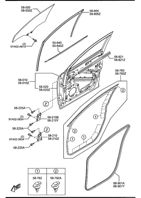 Mazda CX-5 W'strip. Clip. Seal. Fastener. Retainer - BC1D58762 | Jim Ellis Mazda Parts, Atlanta GA