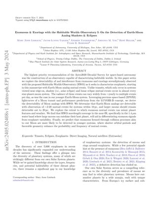 Exomoons & Exorings with the Habitable Worlds Observatory I: On the Detection of Earth-Moon ...