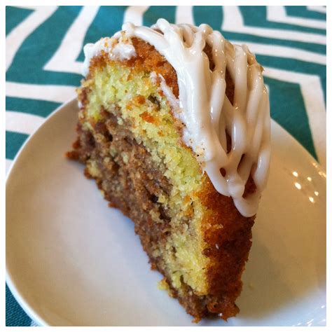 Courting Contentment: Cinnamon Swirl Bundt Cake with Vanilla Glaze