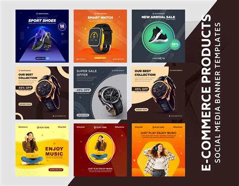 E-COMMERCE PRODUCTS SOCIAL MEDIA TEMPLATE Free Download :: Behance