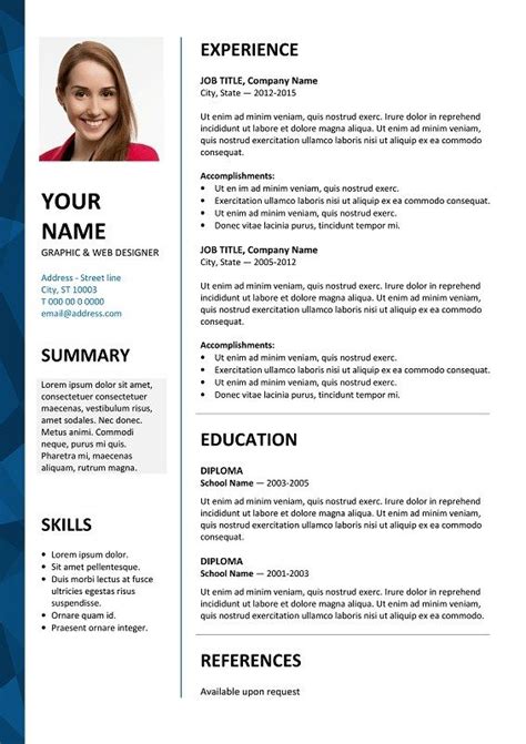 Sample Resume Download Word - Free Samples , Examples & Format Resume ...