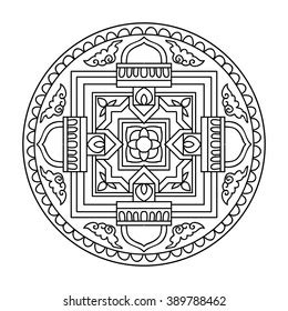 3,110 Mandala Art Tibet Images, Stock Photos, and Vectors | Shutterstock