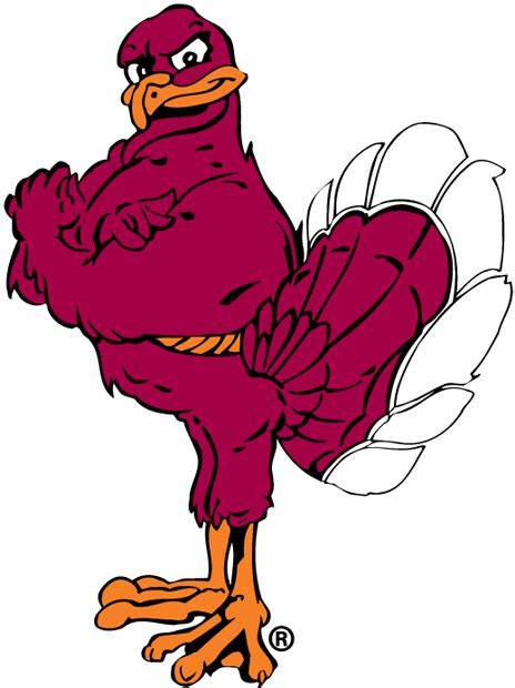 Virginia Tech Hokies Mascot Logo | Hokie bird, Hokies, Virginia tech