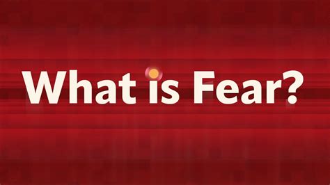 What is Fear? - YouTube