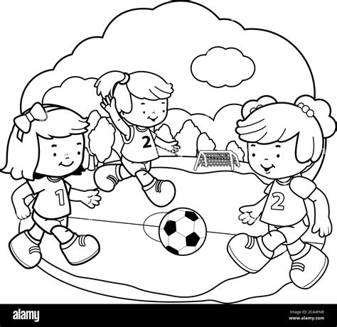 Kids playground drawing Black and White Stock Photos & Images - Alamy