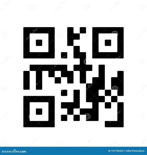 QR Code Icon On White Background. QR Code Symbol, Sign. Vector ...