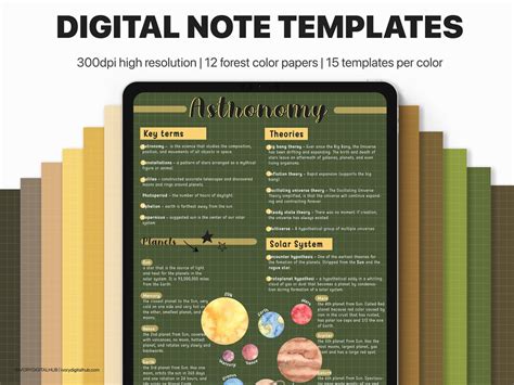 Digital Goodnotes Template, Digital Note Paper, Digital Notebook Pages, Digital Notebook Paper ...