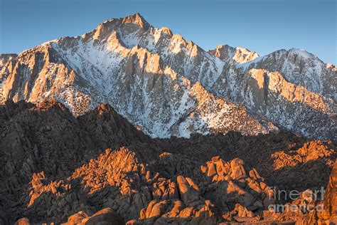 Mount Whitney at Sunrise, Alabama Hills, California, USA Photograph by Philip Preston - Pixels