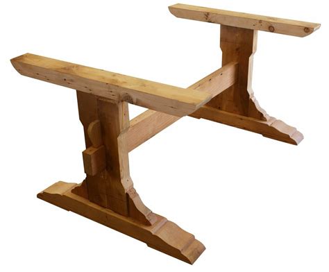 Wood trestle table, Trestle dining tables, Dining table