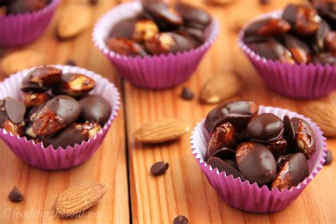 Dark Chocolate Coated Spicy Candied Almonds | Amy's Healthy Baking