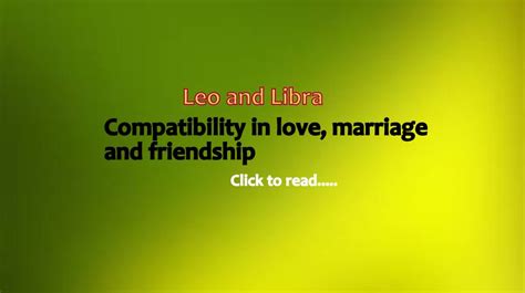 Leo and Libra Compatibility in Love Marriage Friendships - lifeinvedas