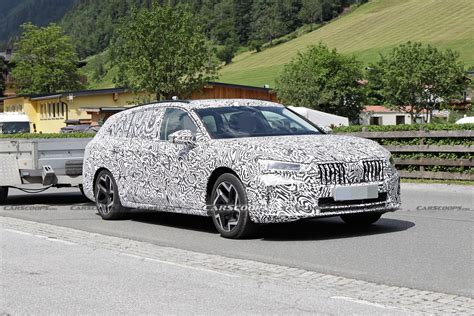 2023 Skoda Superb Combi Spied Wearing Final Production Body | Carscoops