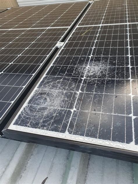 Hail damaged solar panels - All Energy HQ