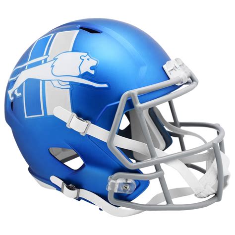 Detroit Lions Riddell Replica Full Size Retro Logo Helmet - 095855638829