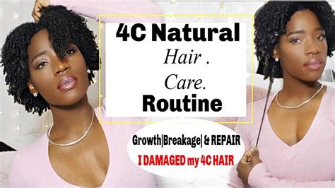 4C NATURAL HAIR CARE Routine||4 YEARS 4C HAIR DAMAGE, GROWTH, & REPAIR|| 4 YEARS 4C NATURAL HAIR ...