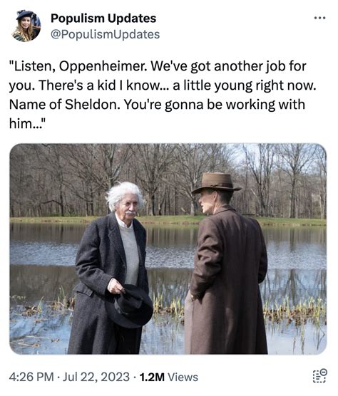 Einstein Oppenheimer Young Sheldon | Einstein and Oppenheimer Meeting ...