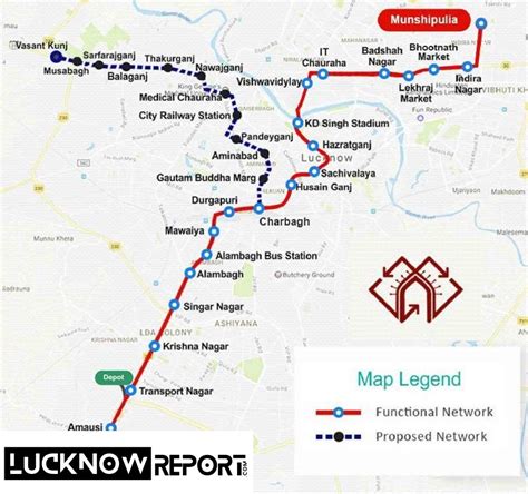 Lucknow Metro Route Map,Timings & Fare