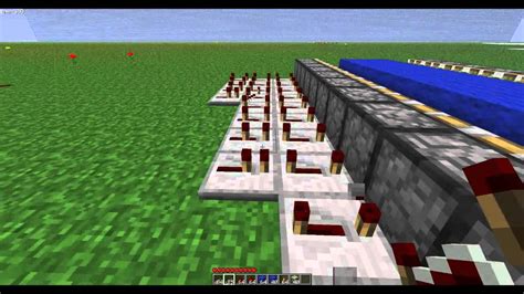 MineCraft: piston bridge How To - YouTube