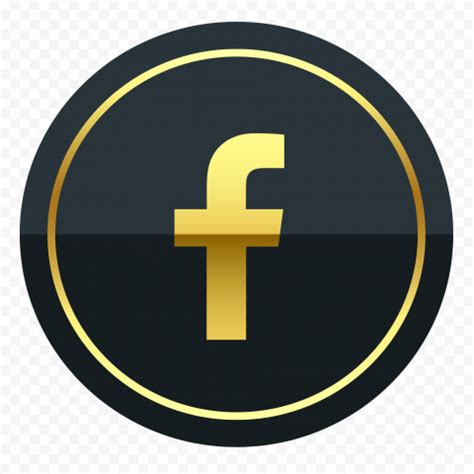 Gold Facebook Logo Png