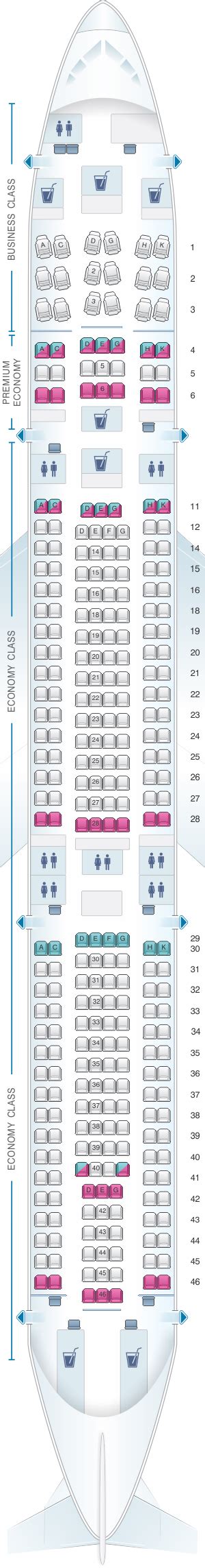 Seat Map Lufthansa Airbus A340 300 300pax | SeatMaestro