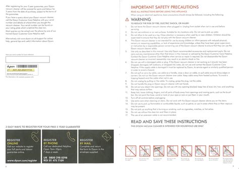 Dyson DC33 Instruction Manual