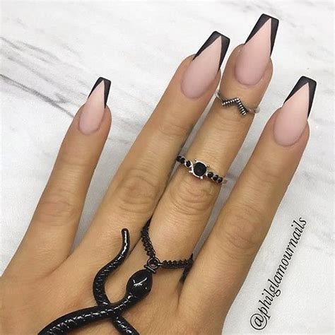 Beautiful nail done by . . Applied with products . . . . • • - Nail Design Ideas! | Black nail ...