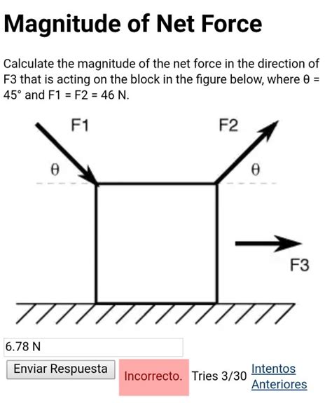 Solved Magnitude of Net Force Calculate the magnitude of the | Chegg.com