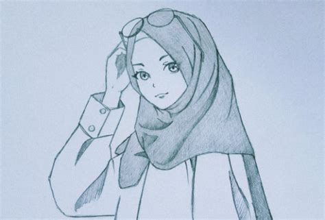 Cara Menggambar Sketsa Gambar Orang Berhijab Yang Mudah! – Radar Garut