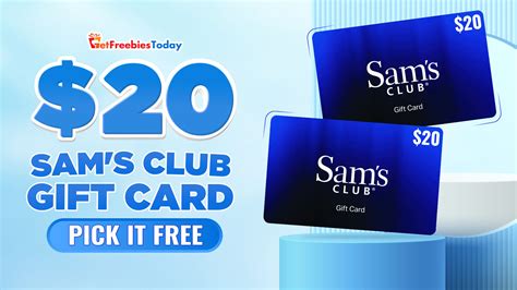 $20 sam’s club gift card – Get Freebies Today