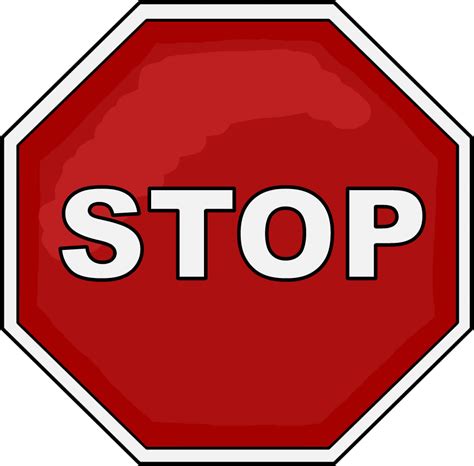Printable Stop Sign Clip Art
