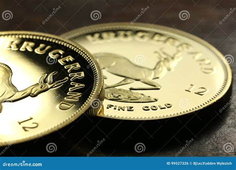 South African Gold Bullion Coins Stock Photo - Image of currency, asset: 99527326