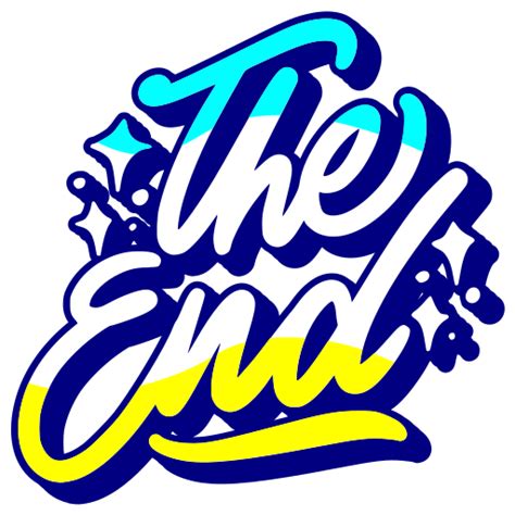 The end Stickers - Free entertainment Stickers