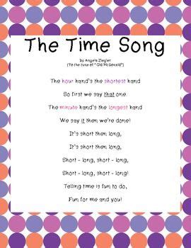 The Time Song | Math songs, Math lessons, 3rd grade math