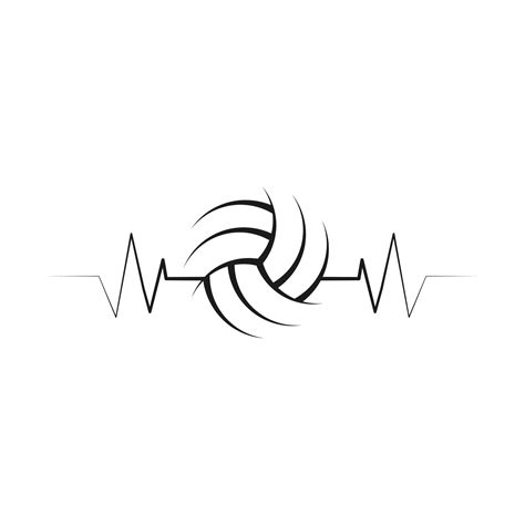 Volleyball Line Art, Volleyball Vector, Volleyball illustration, Sports ...