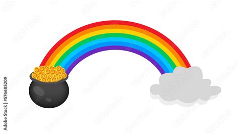 St. Patrick’s Day rainbow Stock Illustration | Adobe Stock