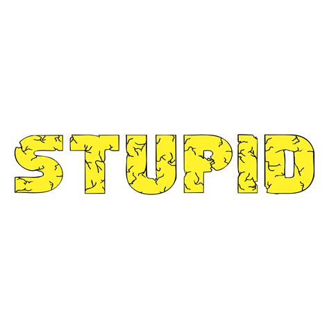 Stupid Logo PNG Transparent & SVG Vector - Freebie Supply