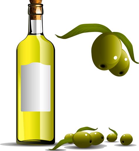 Download Olive Oil Clipart Cooking Oil Bottle - Olive Vector Free - Png Download - Full Size ...