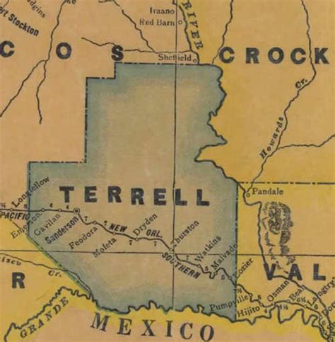 Terrell County Texas.