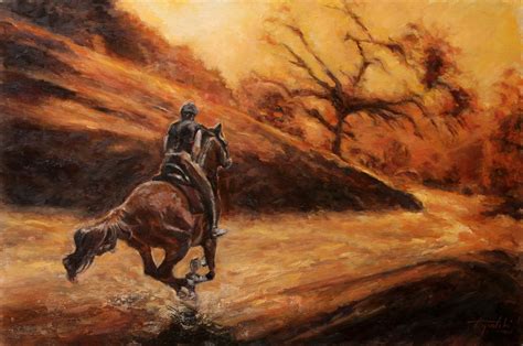 Horse Rider - Oil Painting - Fine Arts Gallery - Original fine Art Oil Paintings, Watercolor Art ...