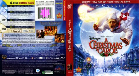 A Christmas Carol 3D (2009) R1 - Blu-Ray DVD - CD label, DVD Cover ...