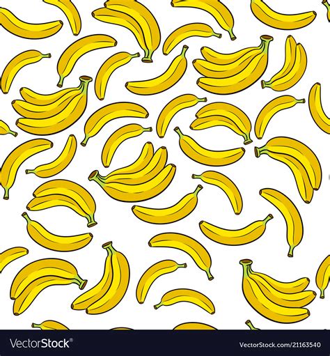 Banana background cartoon Royalty Free Vector Image