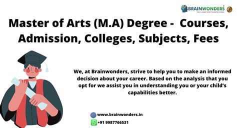 MA Full Form: Courses List, Subjects, Colleges [2024] - Brainwonders