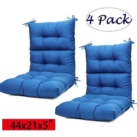 44x21x5 Inch Comfortable Outdoor Dining Chair Cushion High Back Solid Chair Cushion High Rebound ...