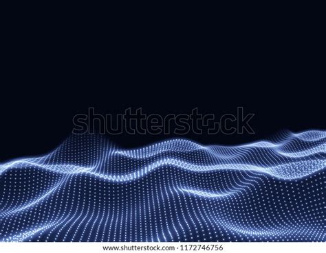 Digital Wave Vector Illustration Stock Vector (Royalty Free) 1172746756 | Shutterstock