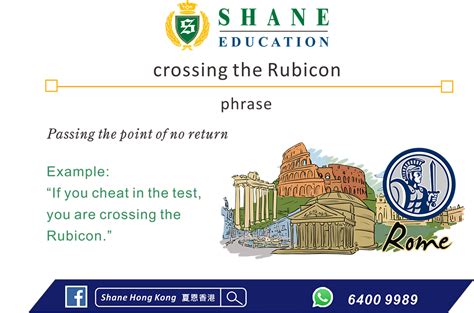 Crossing the Rubicon – Shane HK