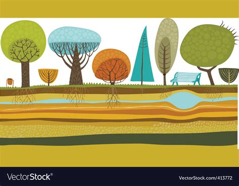 Garden Royalty Free Vector Image - VectorStock