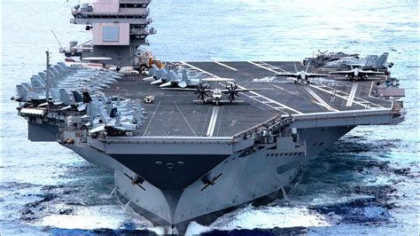 The World's Biggest Aircraft Carrier USS Gerald R. Ford in Action! US Ship - YouTube