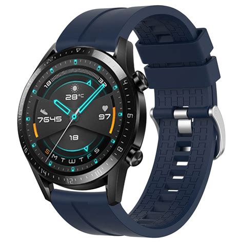 Replacement Watch Band For Huawei GT 2 46MM Silicon Strap Blue