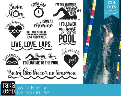 Swim Team Swim SVG and Cut Files for Crafters - Etsy