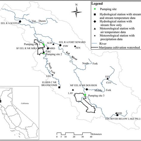 Map showing study area topography, hydrological and meteorological ...